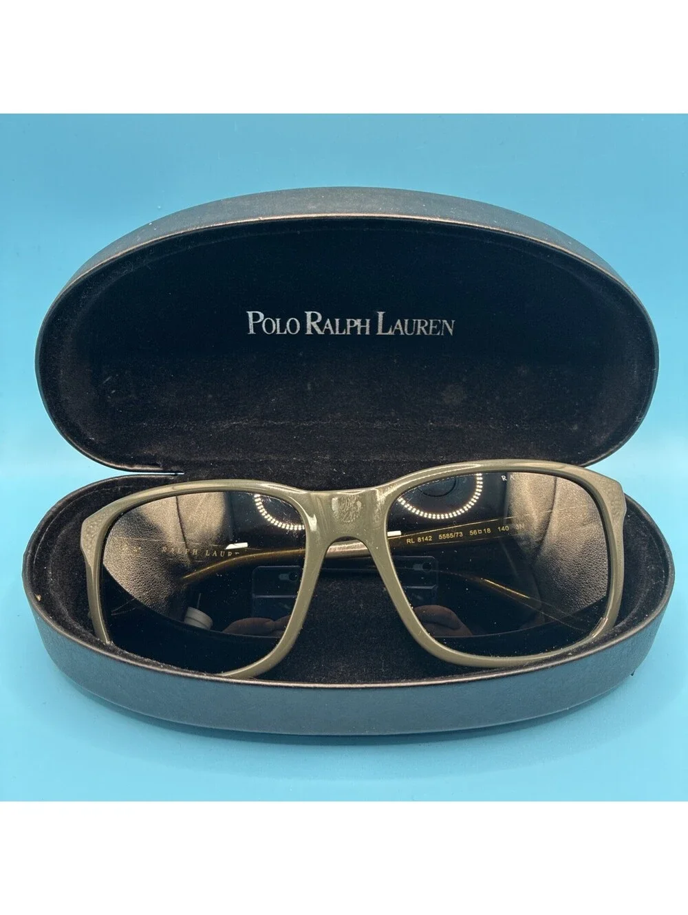 Ralph Lauren Hinge Collection Sunglasses- RL 8142 - Size 56 18 140 - Dark Green